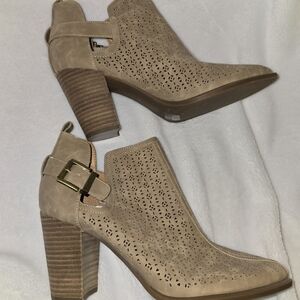 Tommy Hilfiger Beige Ankle Booties
